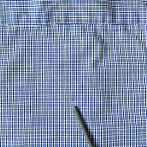 Vintage Alia Sleeveless Button Up Plaid Dress Shirt Blue Coastal Grandma Preppy - Picture 7 of 10